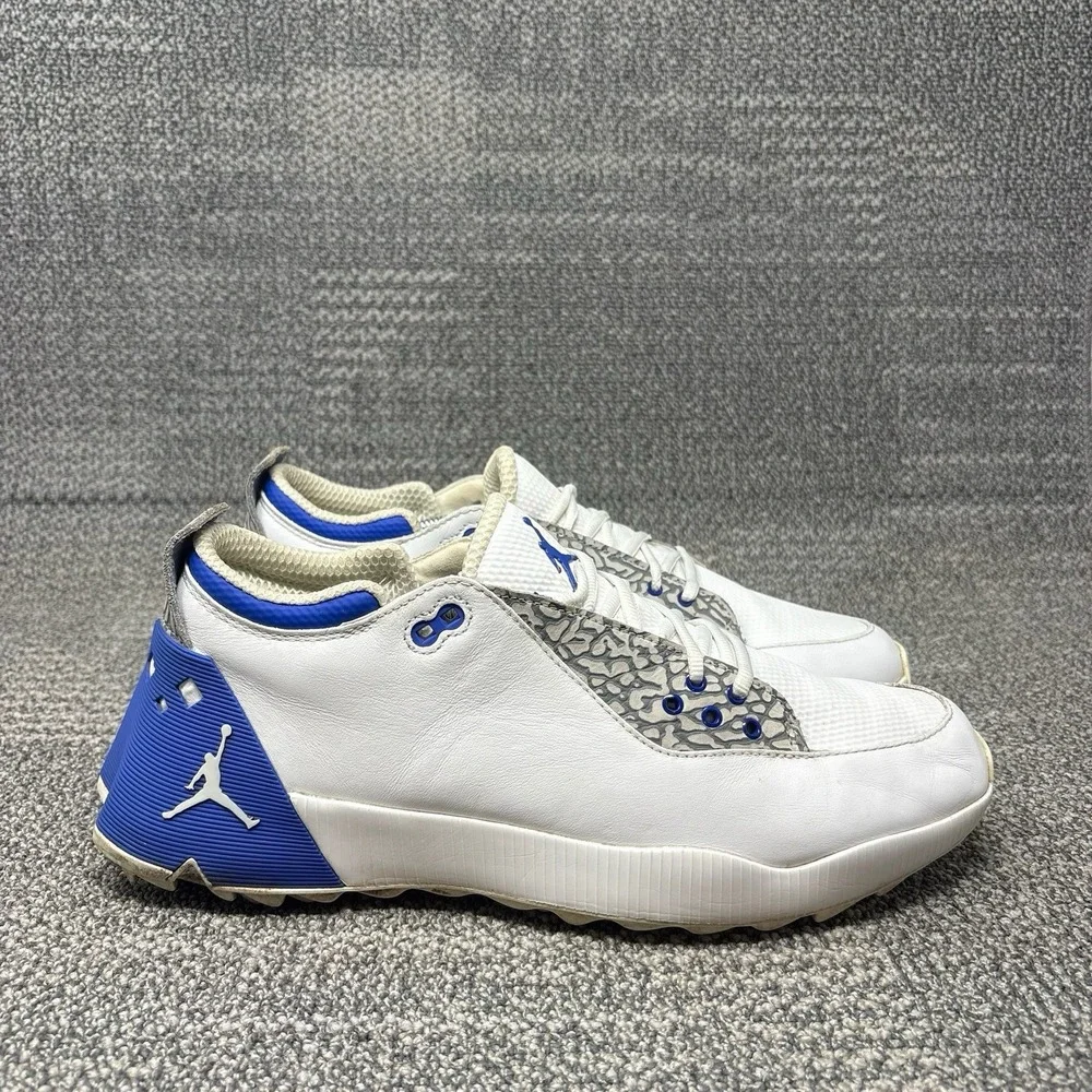 Nike Air Jordan ADG 2 Golf Shoes White Racer Blue Cement CT7812-101 Mens Sz 11.5